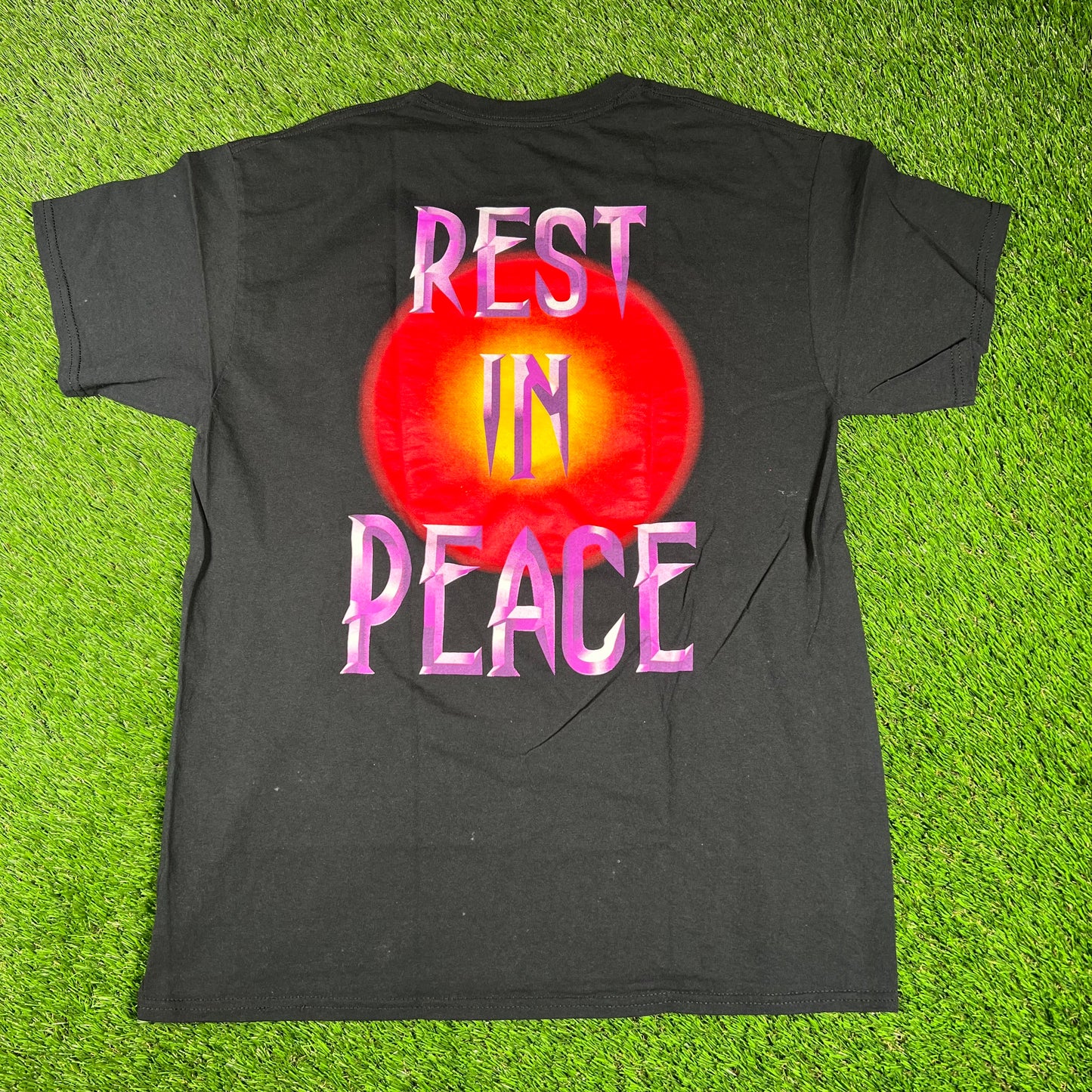 Undertaker "Rest in Peace" Black Tee Size Large USED v16763