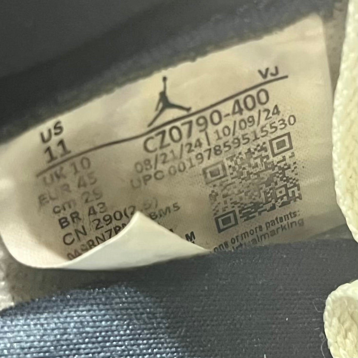Jordan 1 Low Obsidian (2024) Size 11 USED s23705