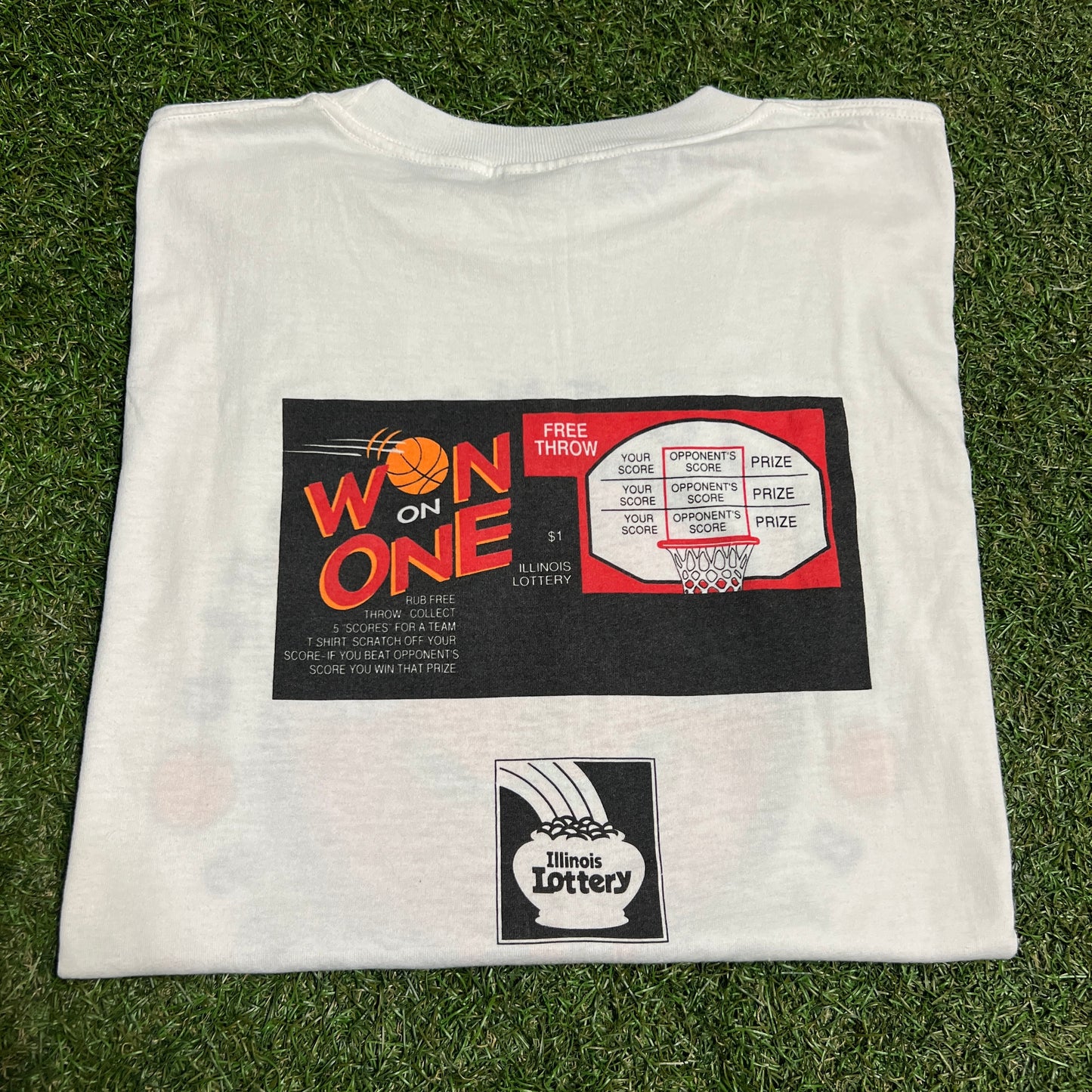 1990s Chicago Bulls White "Bulls by the Horn" Promo Tee Size XL USED v16310