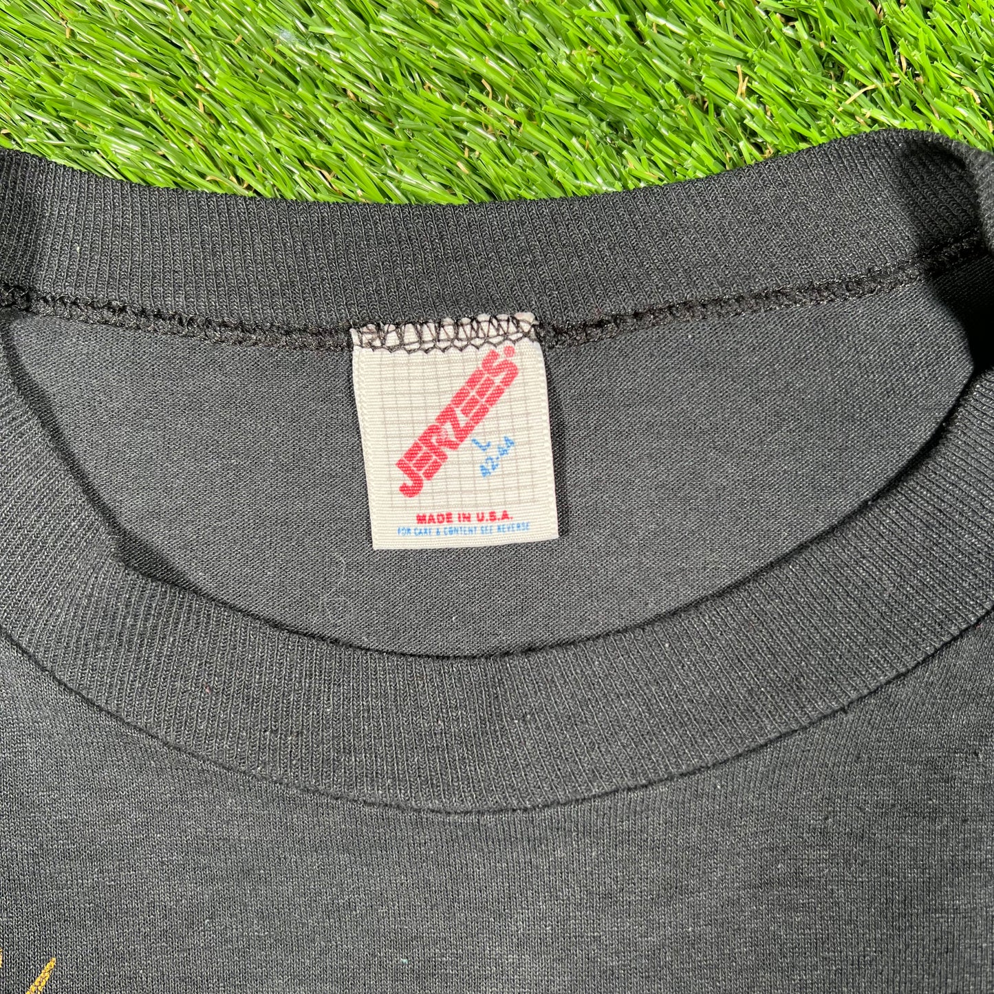 1990s Harley Davidson American By Birth Black Pocket Tee Size Large USED v16793