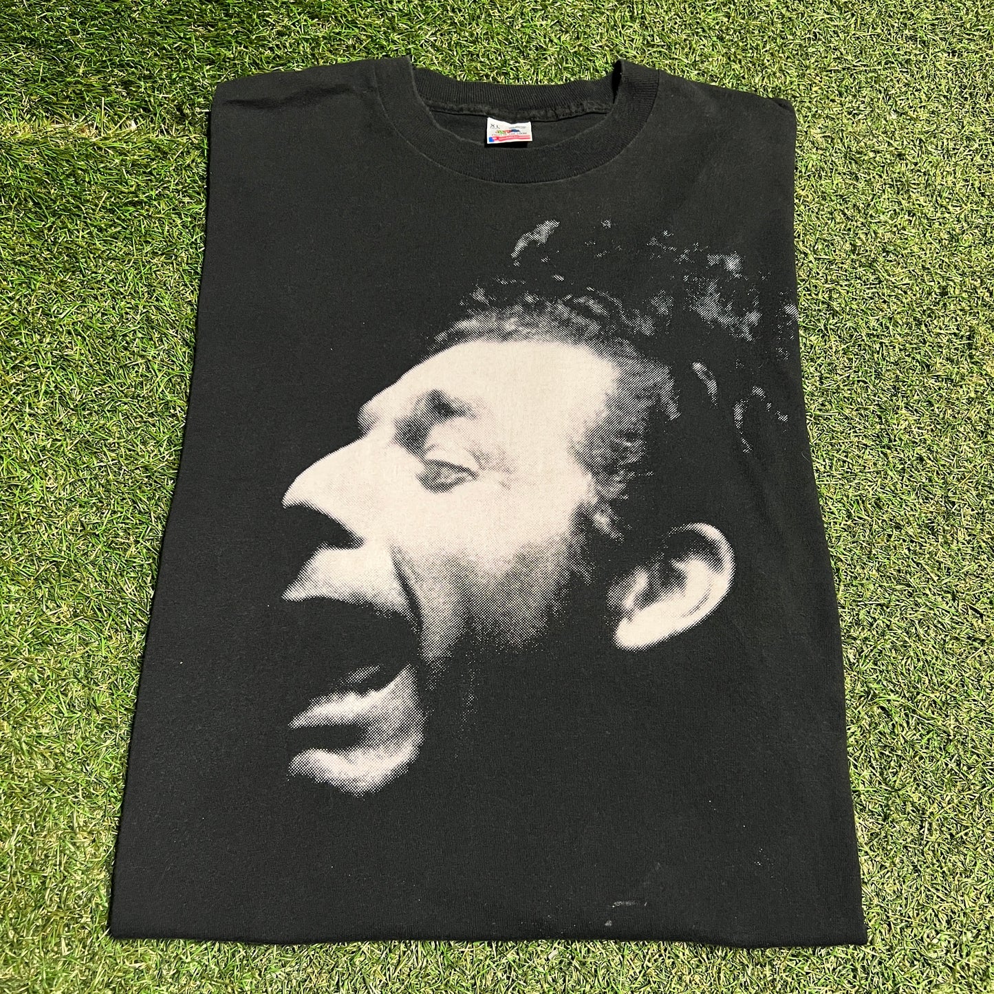 1993 Kramer Seinfeld Full Print Black Tee Size XL USED v16416