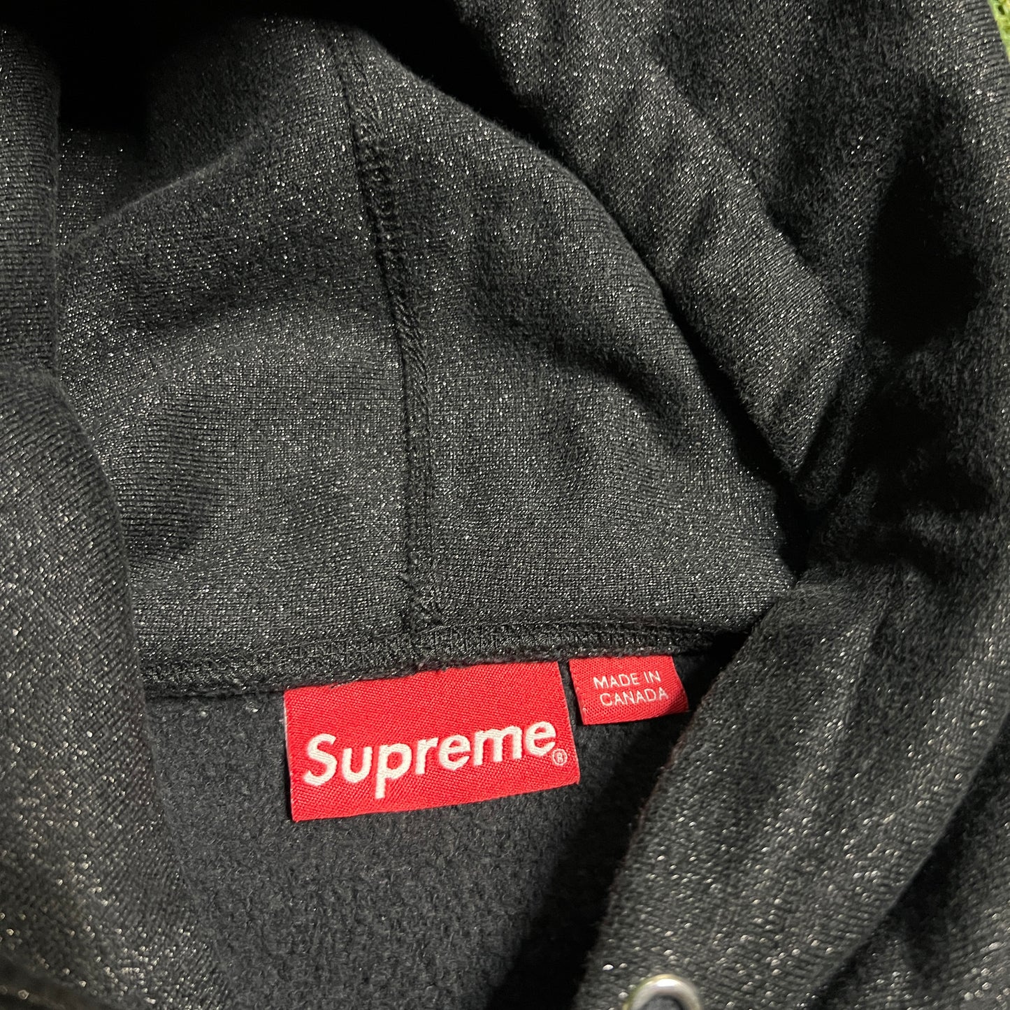 Supreme Glitter Arc Black Hoodie Size Small USED x14147