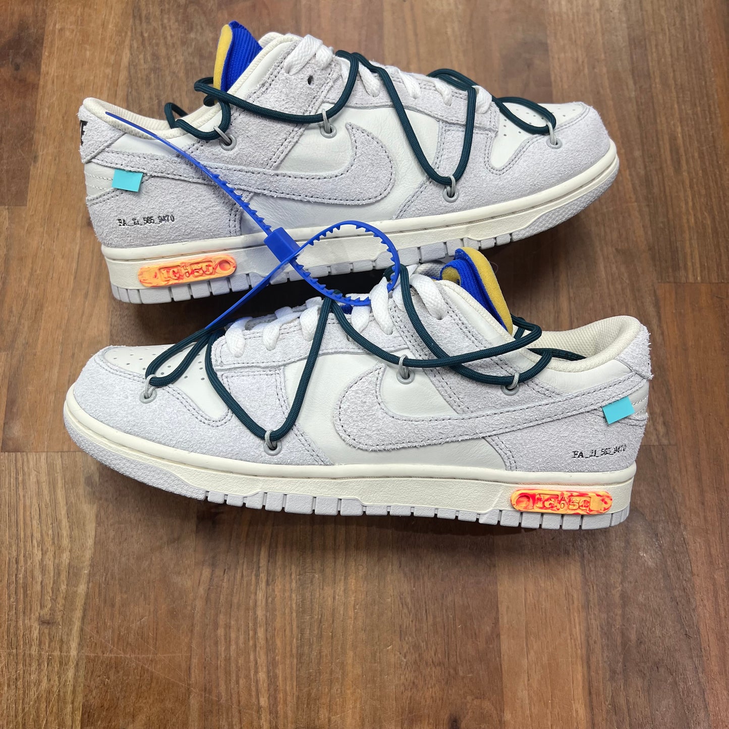 Nike Dunk Low Off White Lot 16 Size 8.5 NEW s17074