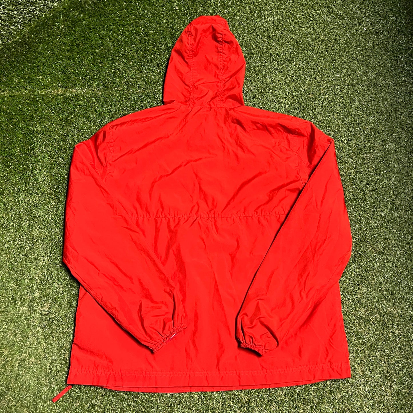 Tommy Hilfiger "Denim" Red Light Windbreaker Size XL USED v16357