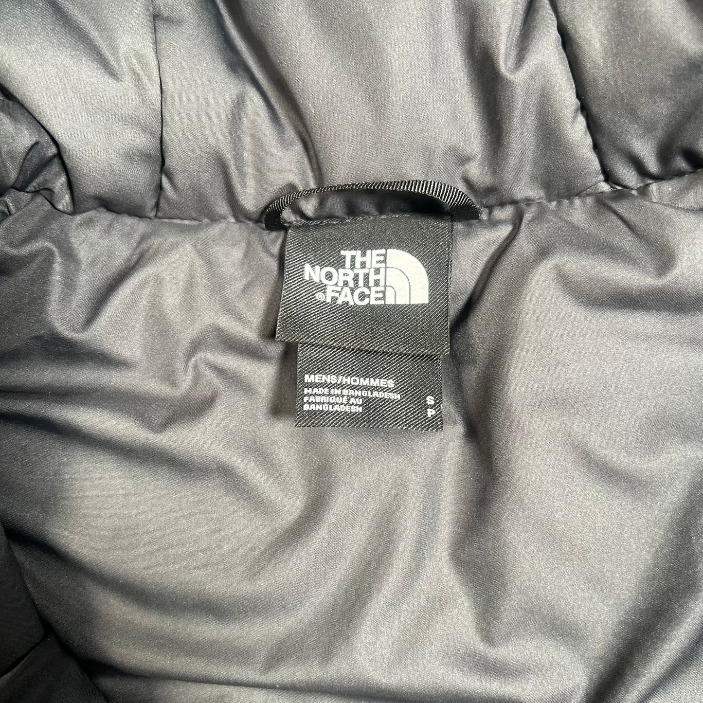 North Face Dark Grey MicroDown Puffer Jacket Size Small USED v18153