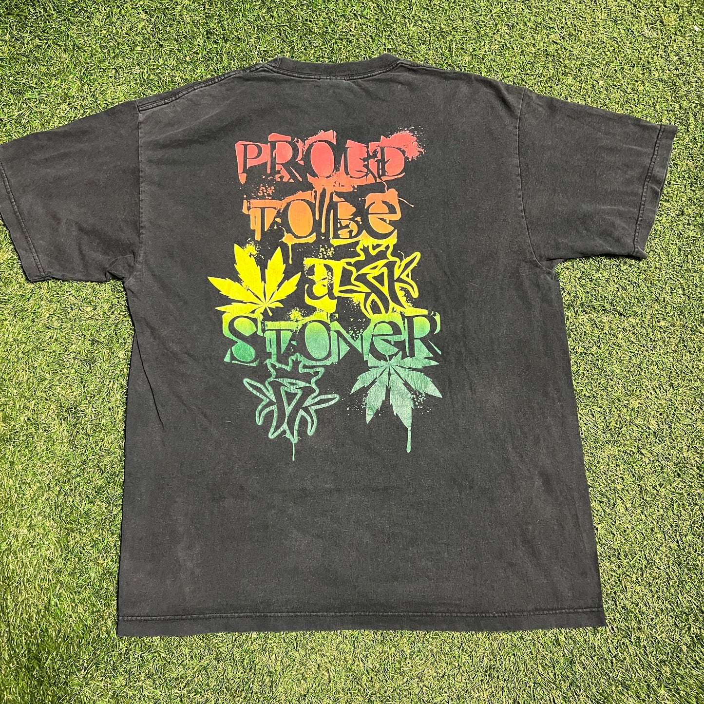 Y2K Kottonmouth Kings Rasta Logo Tee Size XL USED v15991