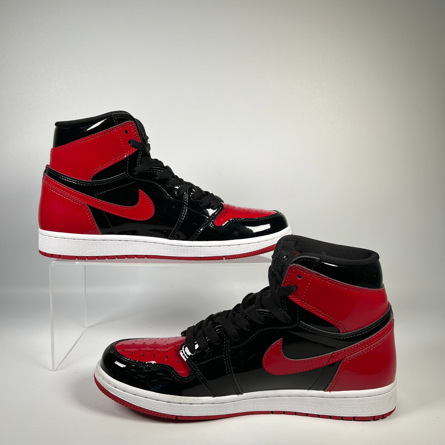 Jordan 1 High Patent Bred (2021) Size 9.5 USED s17924