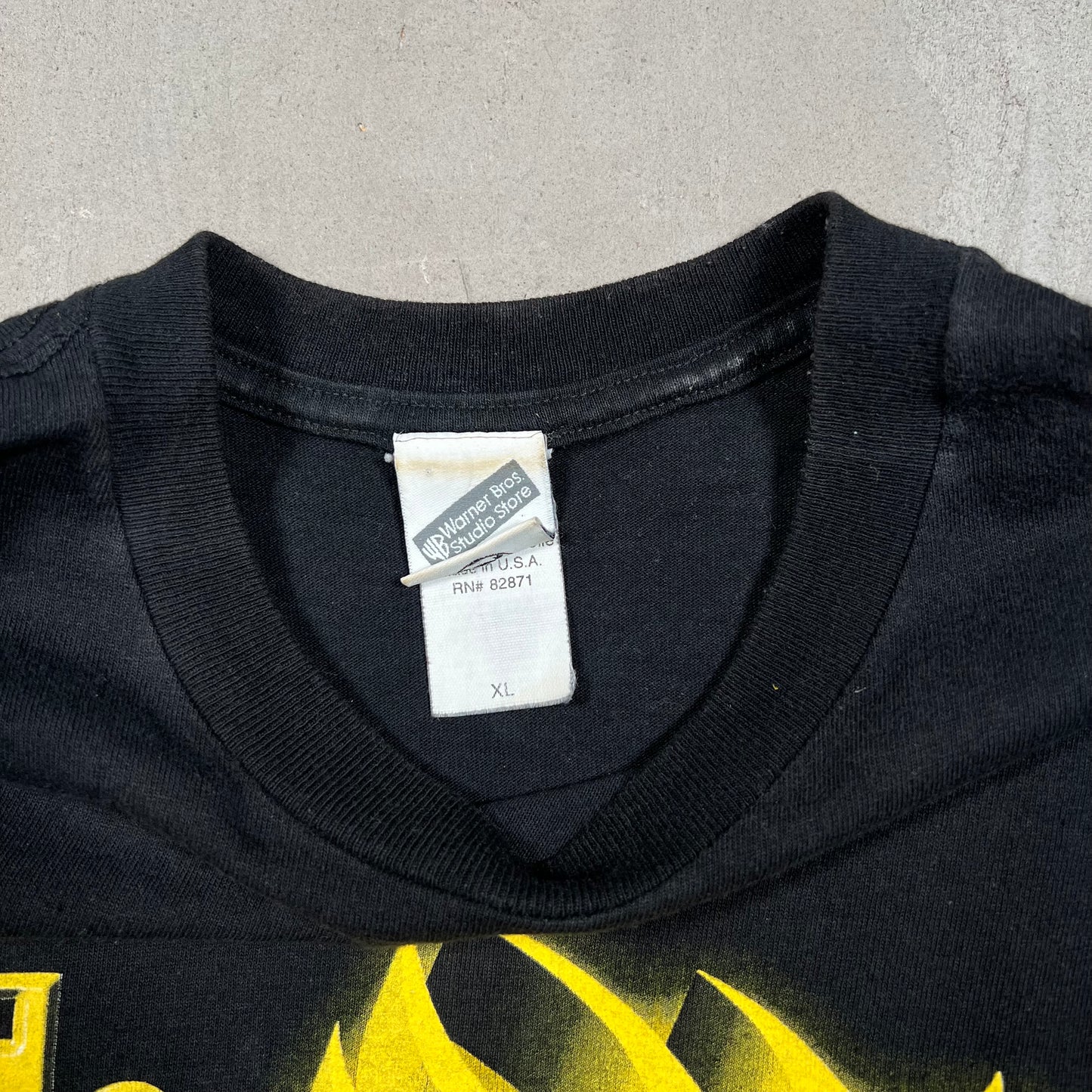 1999 WCW Taz Goldberg Whos Next Black Tee Size XL USED v15245