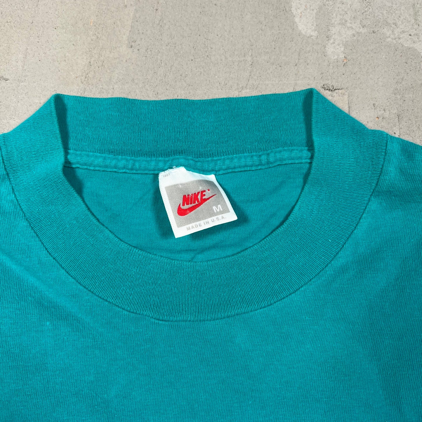 1990s Nike Air Teal/Orange Colorblocking Longsleeve Size Medium USED v18921