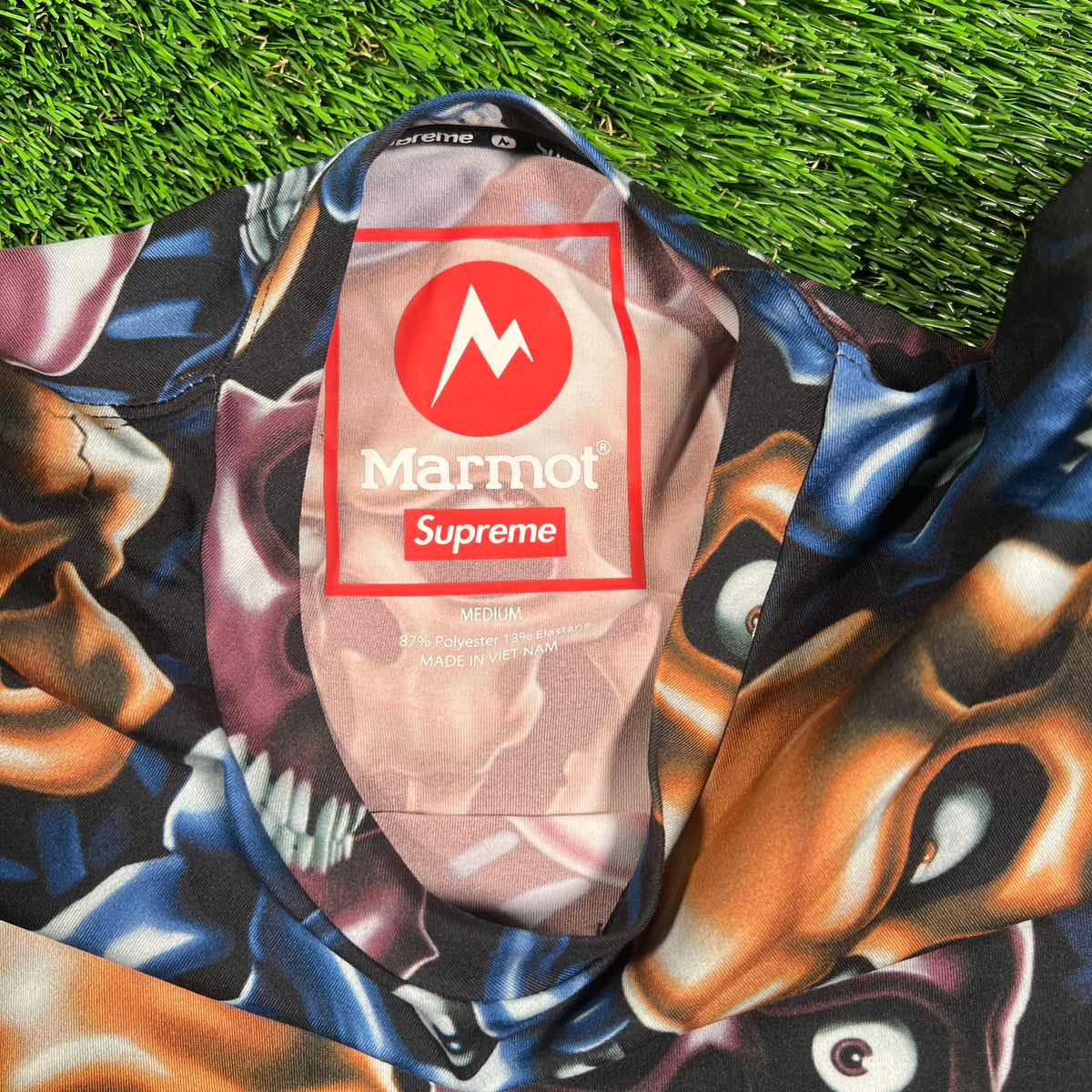 Supreme Marmot Multicolor Base Layer Longsleeve (2025) Size Medium NEW x16478