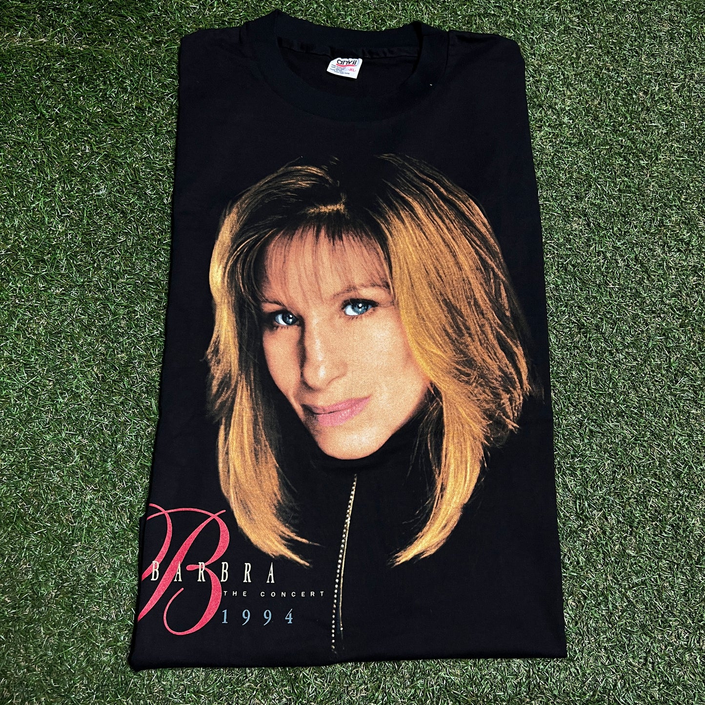 1994 Barbara Streisand "The Concert" Black Tee Size XL USED v16353