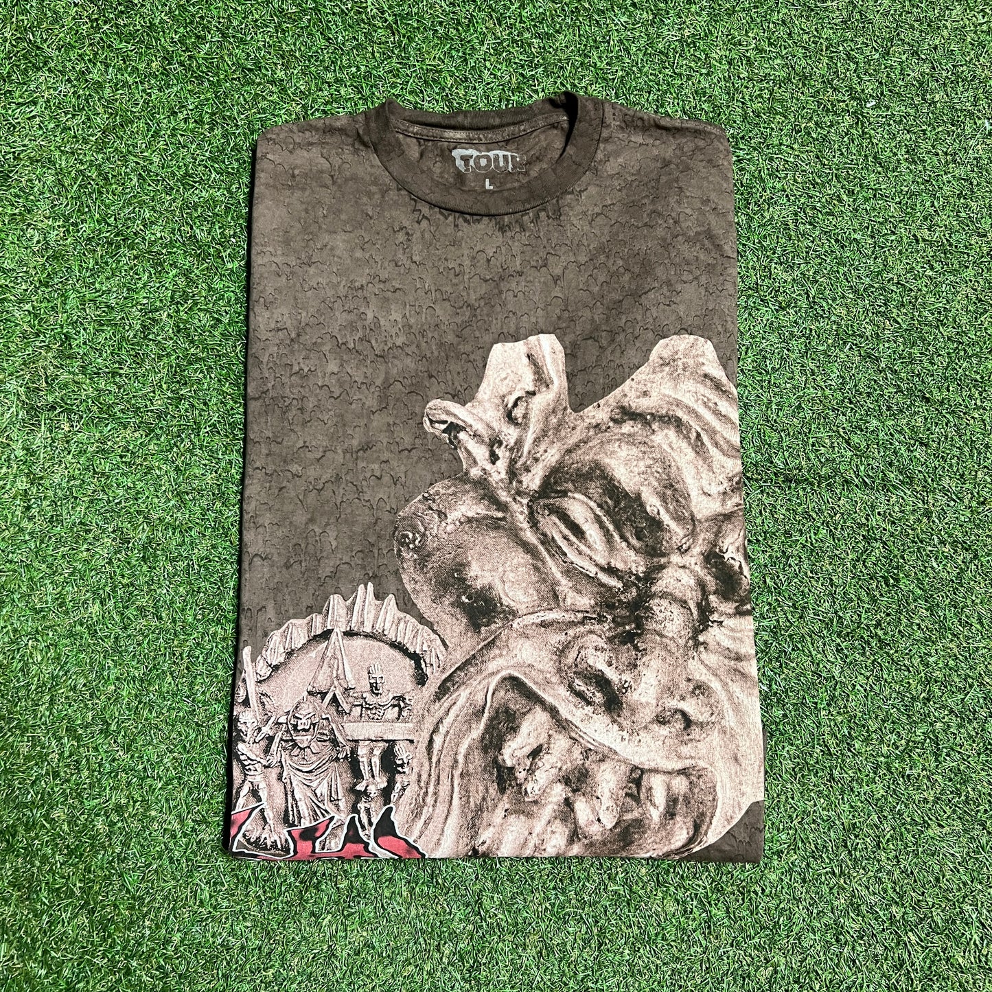 Travis Scott Utopia Circus Maximus Brown Longsleeve Size Large USED x13590