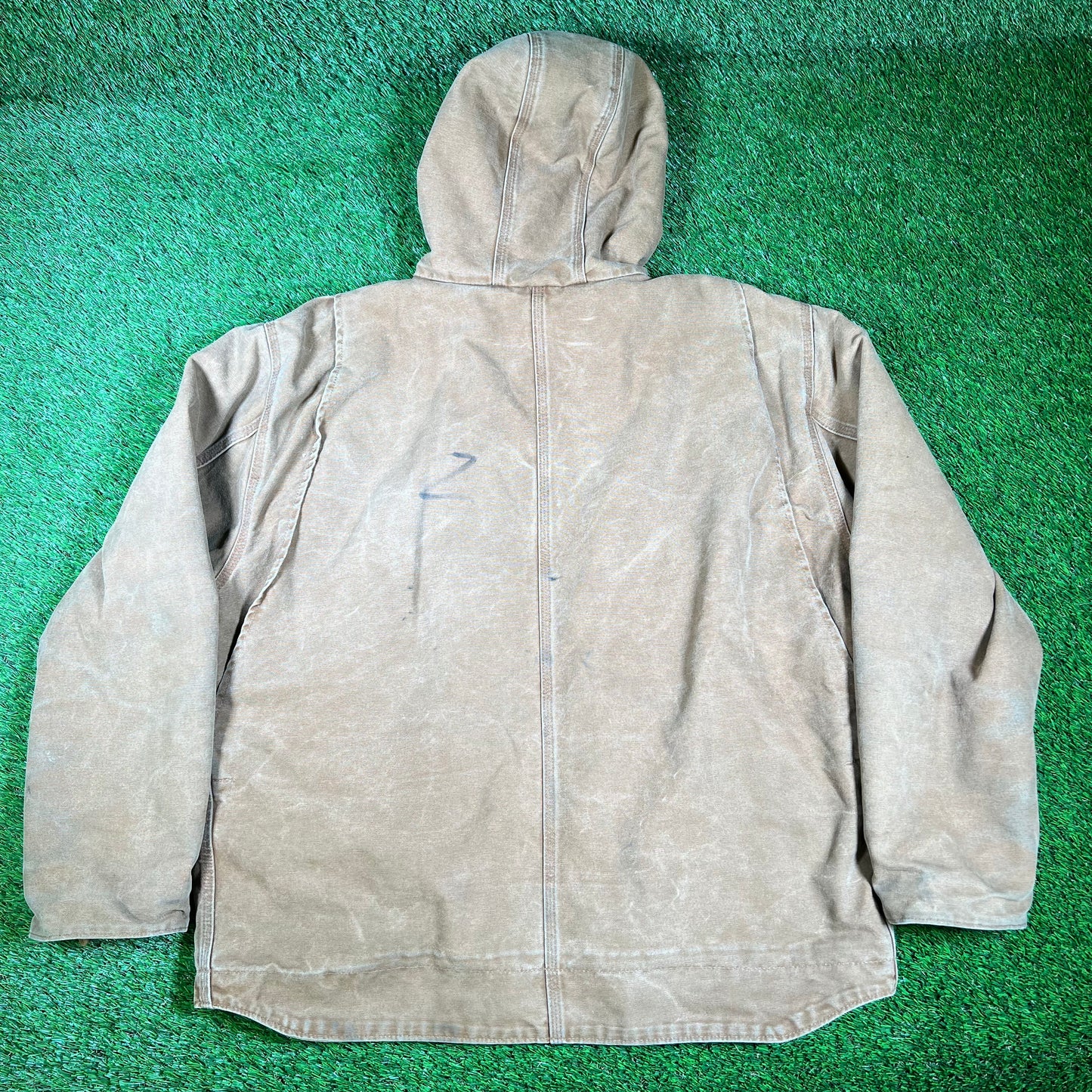 Y2K Carhartt Brown Active Jacket Size XXL USED v16514