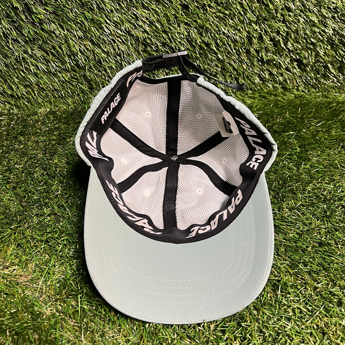Palace Light Blue Logo Dad Hat USED x13512