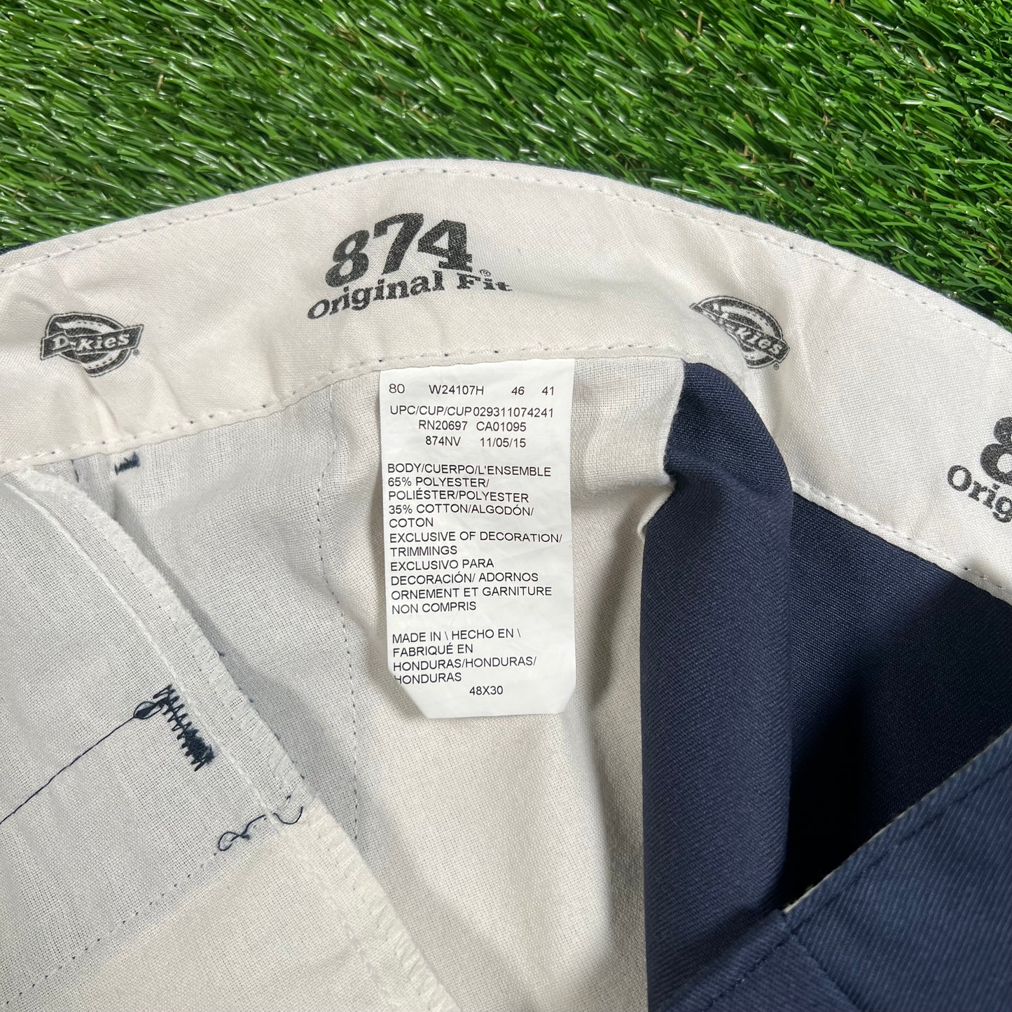 Dickies Straight Leg Blue Pants Size 48x30 USED v18080