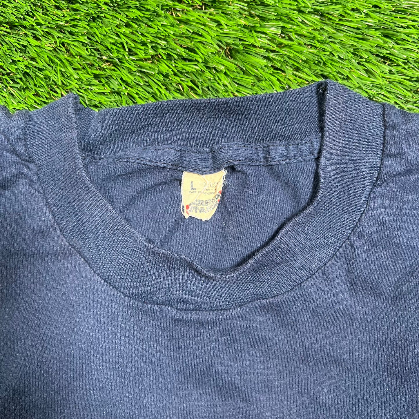 1980s Law Enforcement Dinner Club Navy Blue Tee Size Large USED v18322