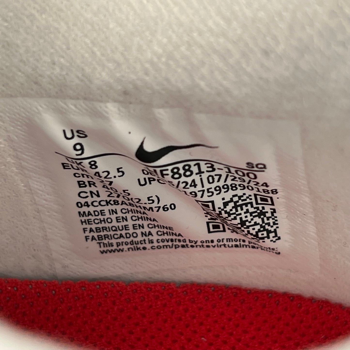 Nike Air Max 1 Supreme Triple White (2025) Size 9 NEW s18006