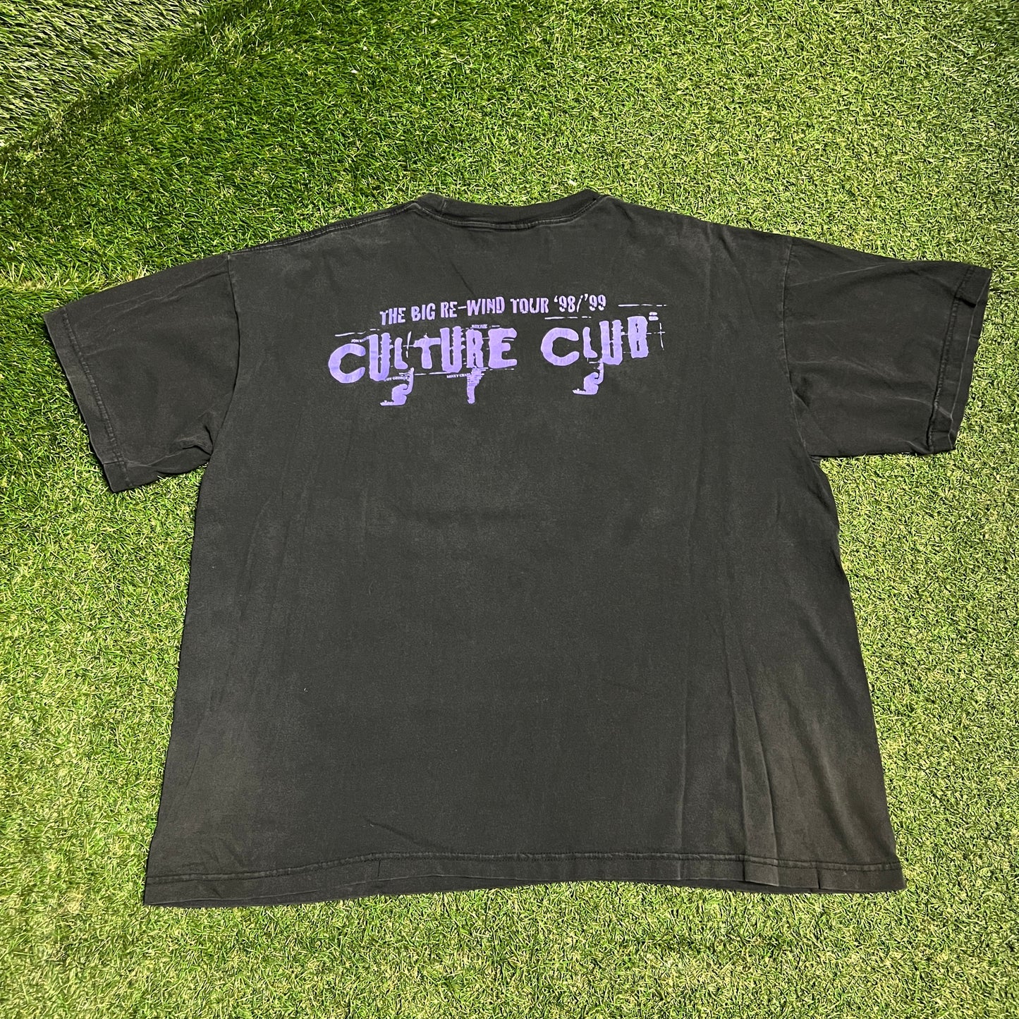 1998 Culture Club "Big Rewind" Black Tour Tee Size XL USED v16113