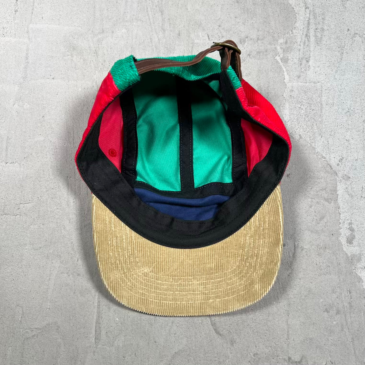 Supreme Corduroy Multicolor Camp Cap Hat (2023) USED x18556