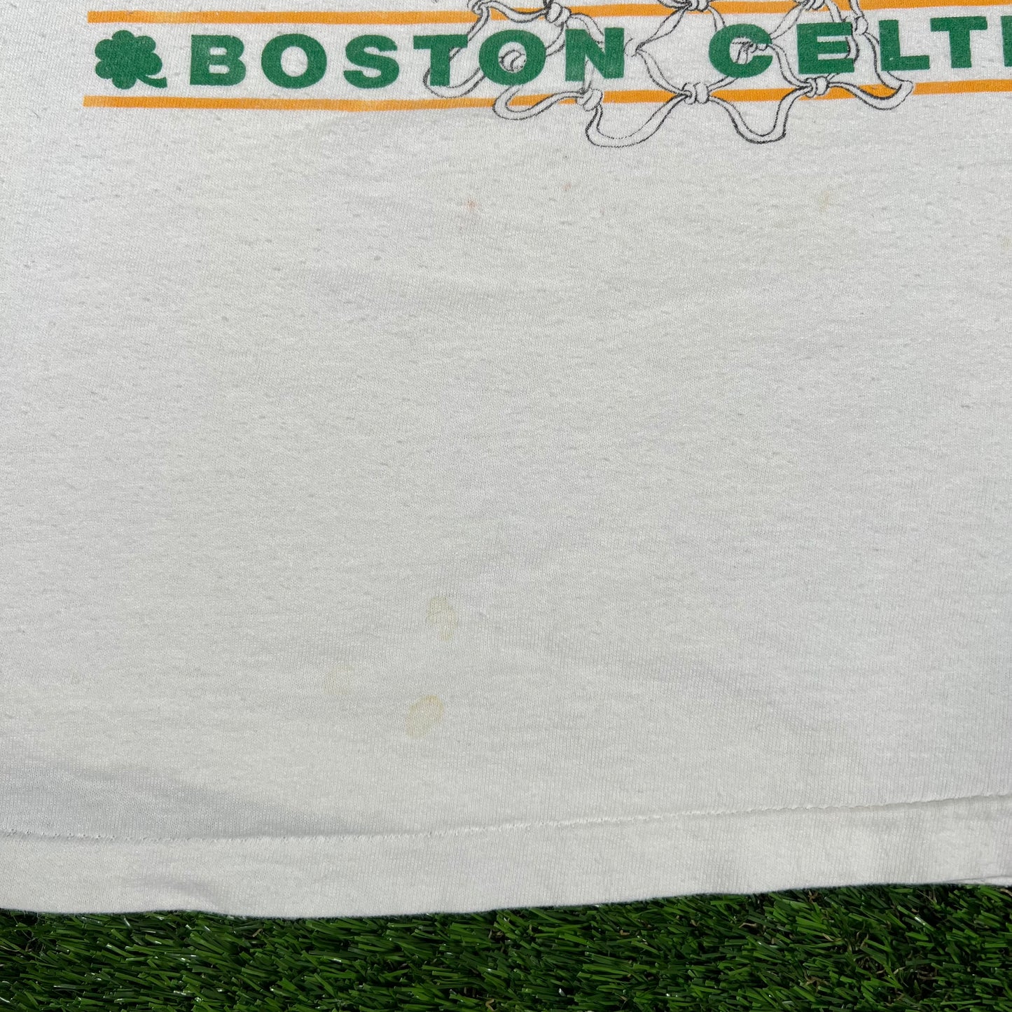 1980s Boston Celtics Cartoon Team Tee Size XL USED v16711