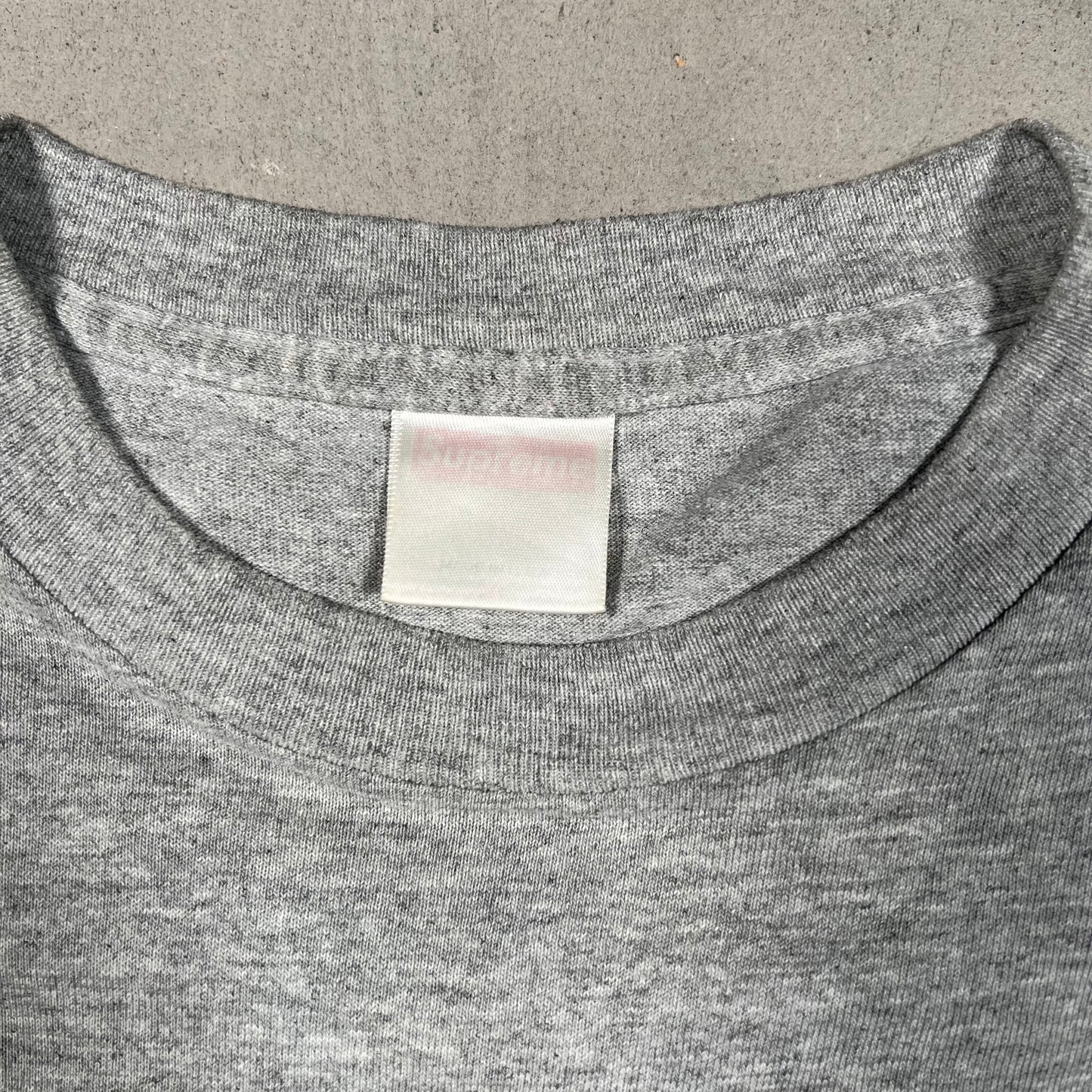 Supreme 2000 Gucci Box Logo Grey Tee Size XL USED x2239
