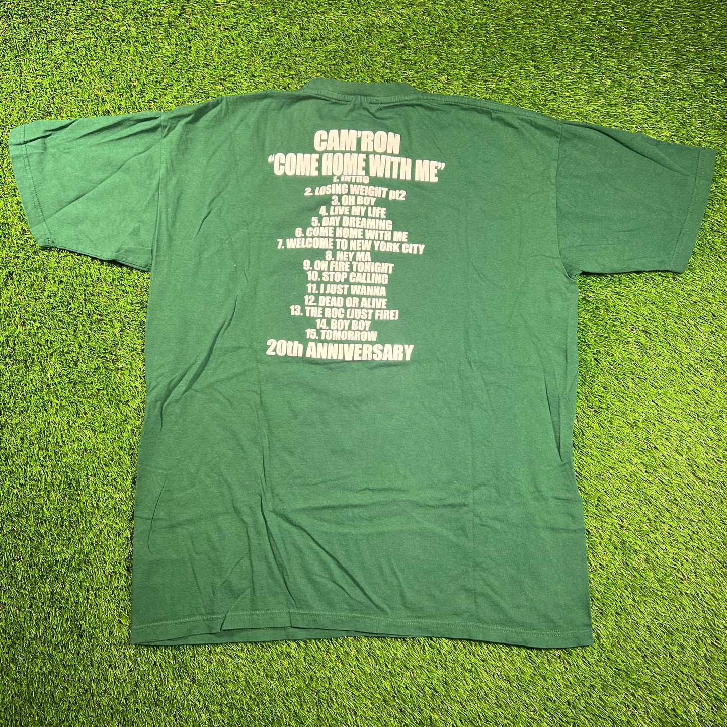 2022 Diplomats Green Camron Tour Tee Size XL USED x16477