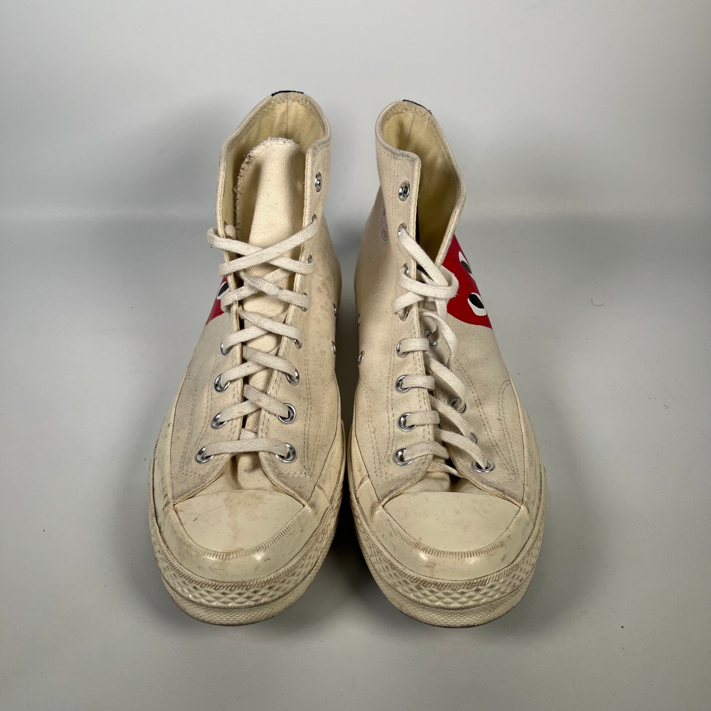 Converse x CDG Chuck Taylor All Star High Play White (2019) Size 11 USED s18174