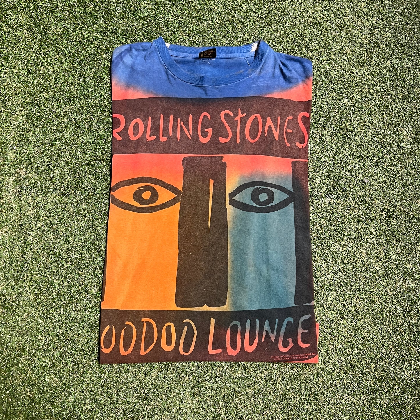 1994 Rolling Stones "Voodoo Lounge" AOP Tee Size XXL USED v16120