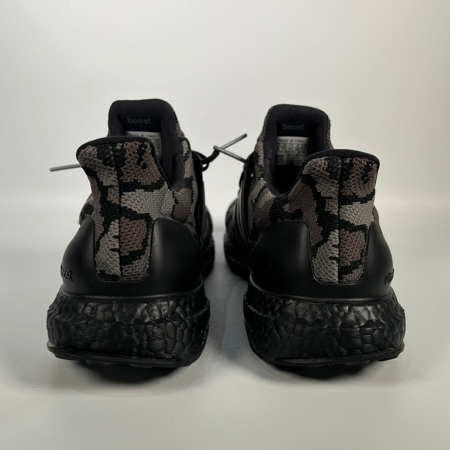 Adidas X Bape Ultra Boost Camo Black Size 8 USED s17364