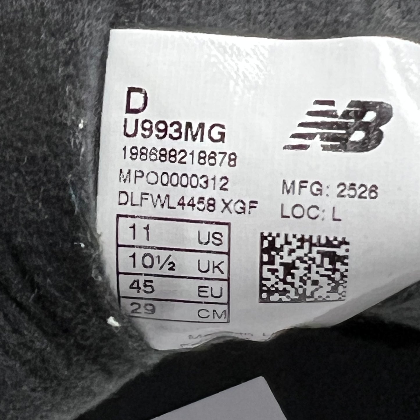 New Balance 993 Kith Madison Square Garden Navy (2025) Size 11 USED s19314