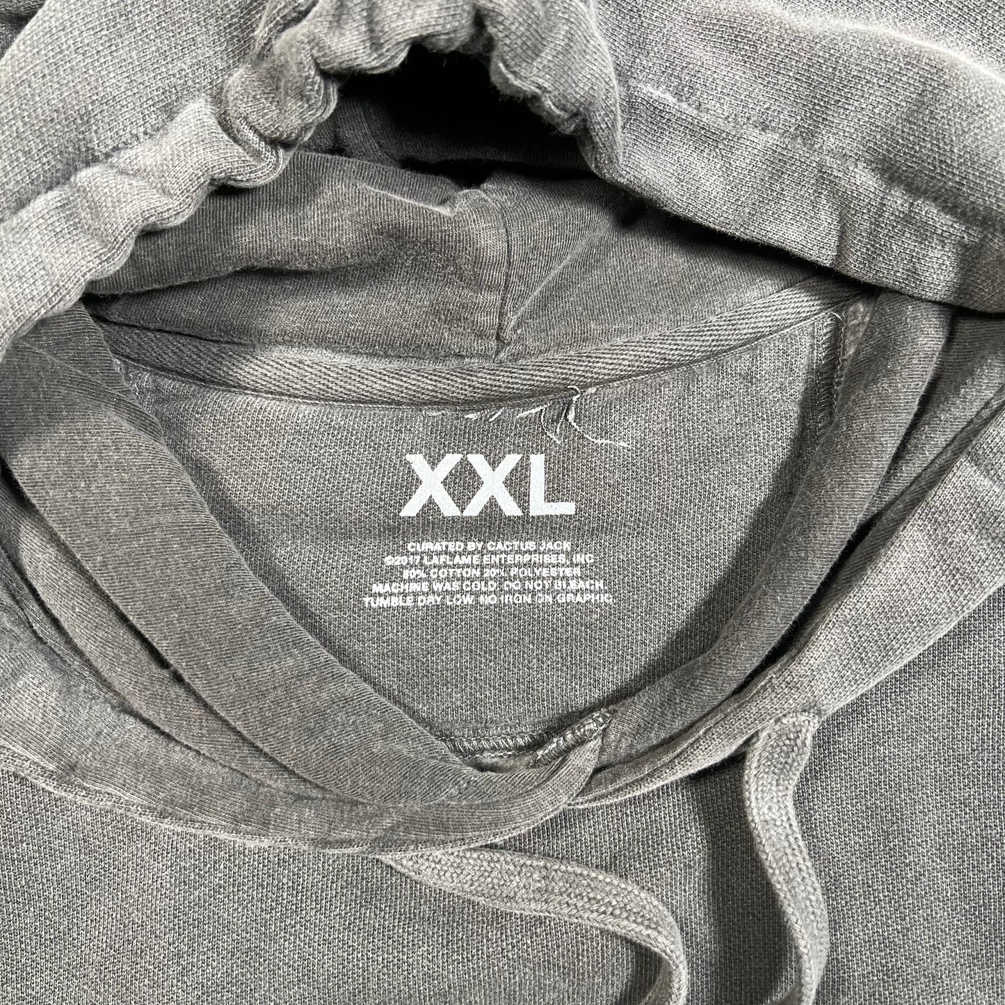 Travis Scott Rolling Loud 2017 Grey Hoodie Size XXL USED x15419