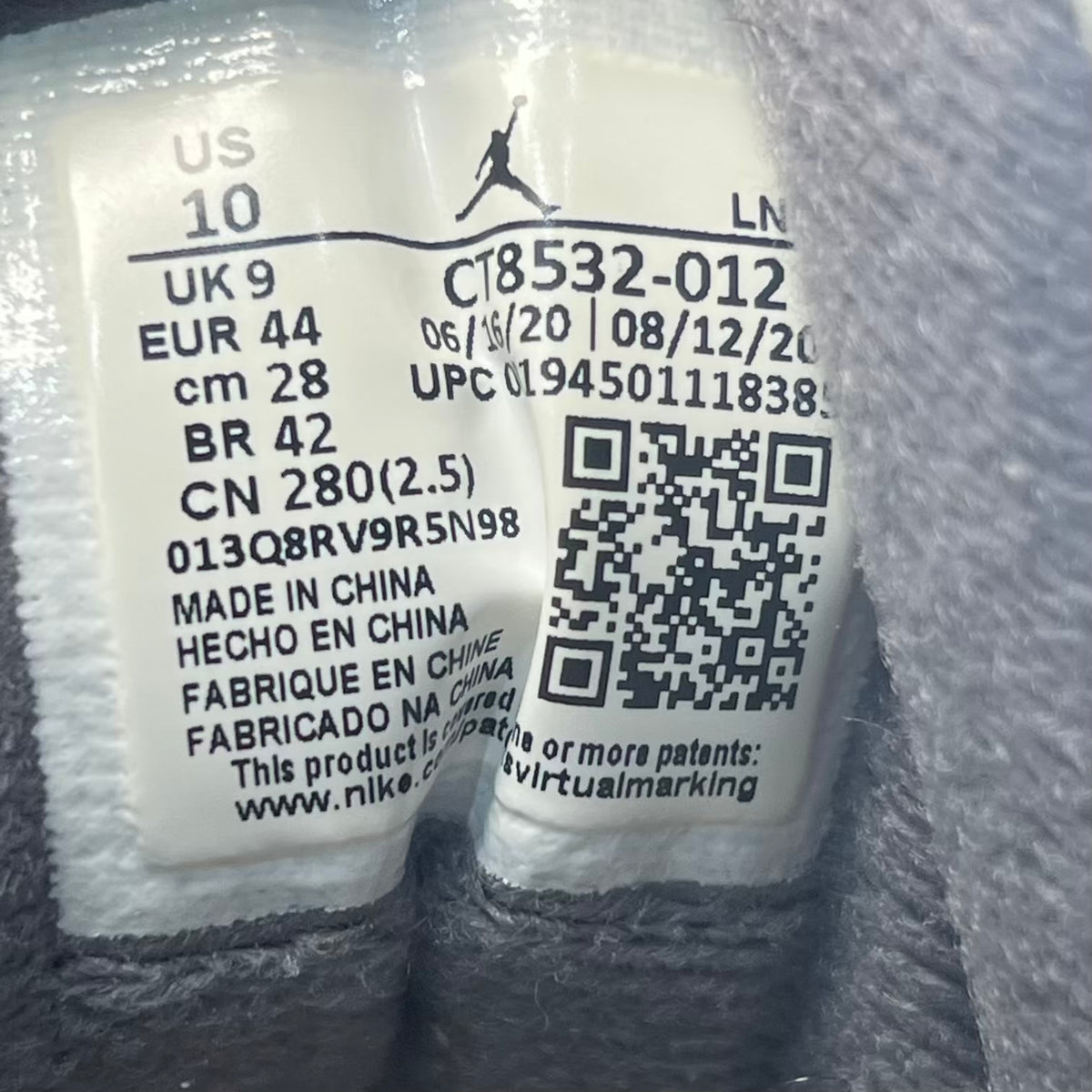 Jordan 3 Cool Grey (2021) Size 10 USED s23760