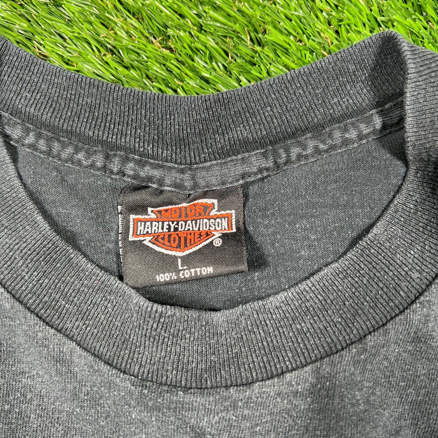 1992 Harley Davidson Panhead Milwaukee WI Black Tee Size Large USED v16791