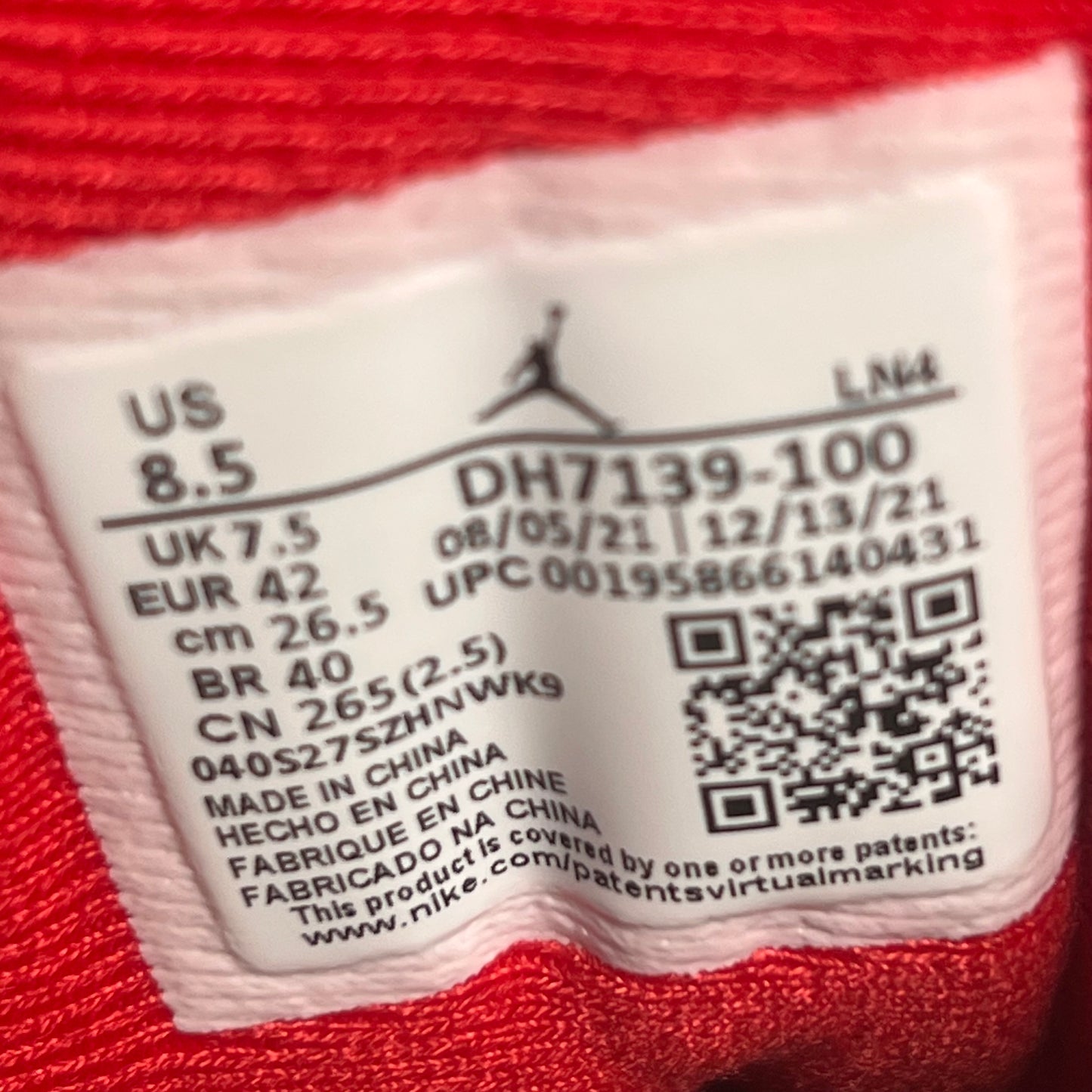 Jordan 3 Muslin (2022) Size 8.5 USED s17926