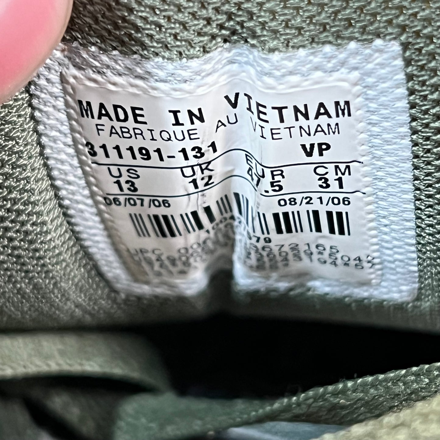 Nike Air Zoom Infiltrator Army Olive Sunset (2006) Size 13 USED s21449