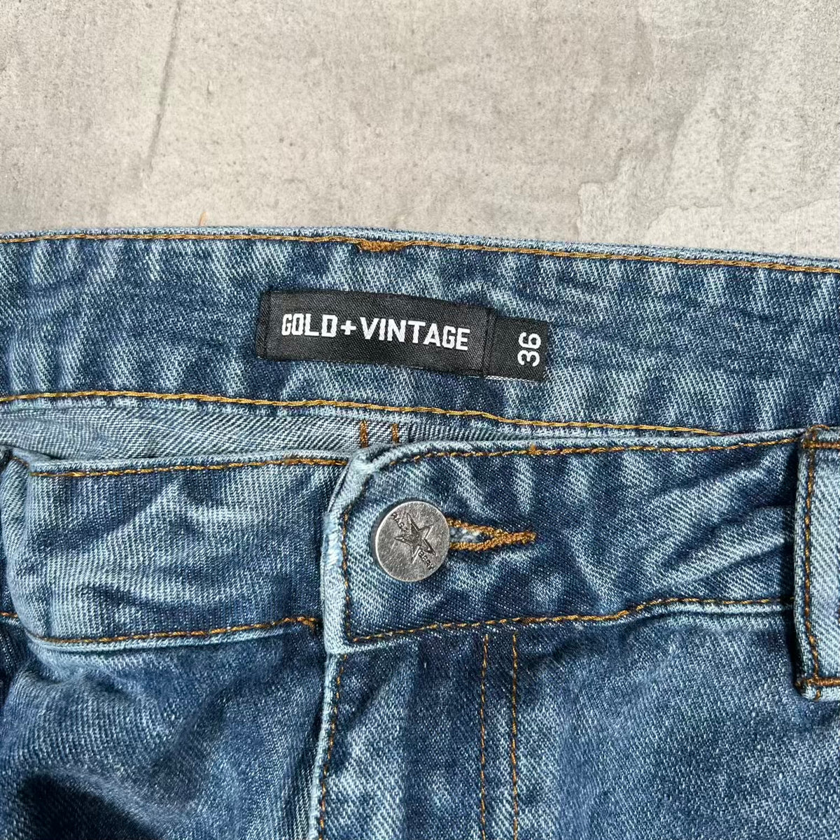 GV Gallery Raspberry Hills Casamigo Blue Denim Pants Size 36 USED x18932
