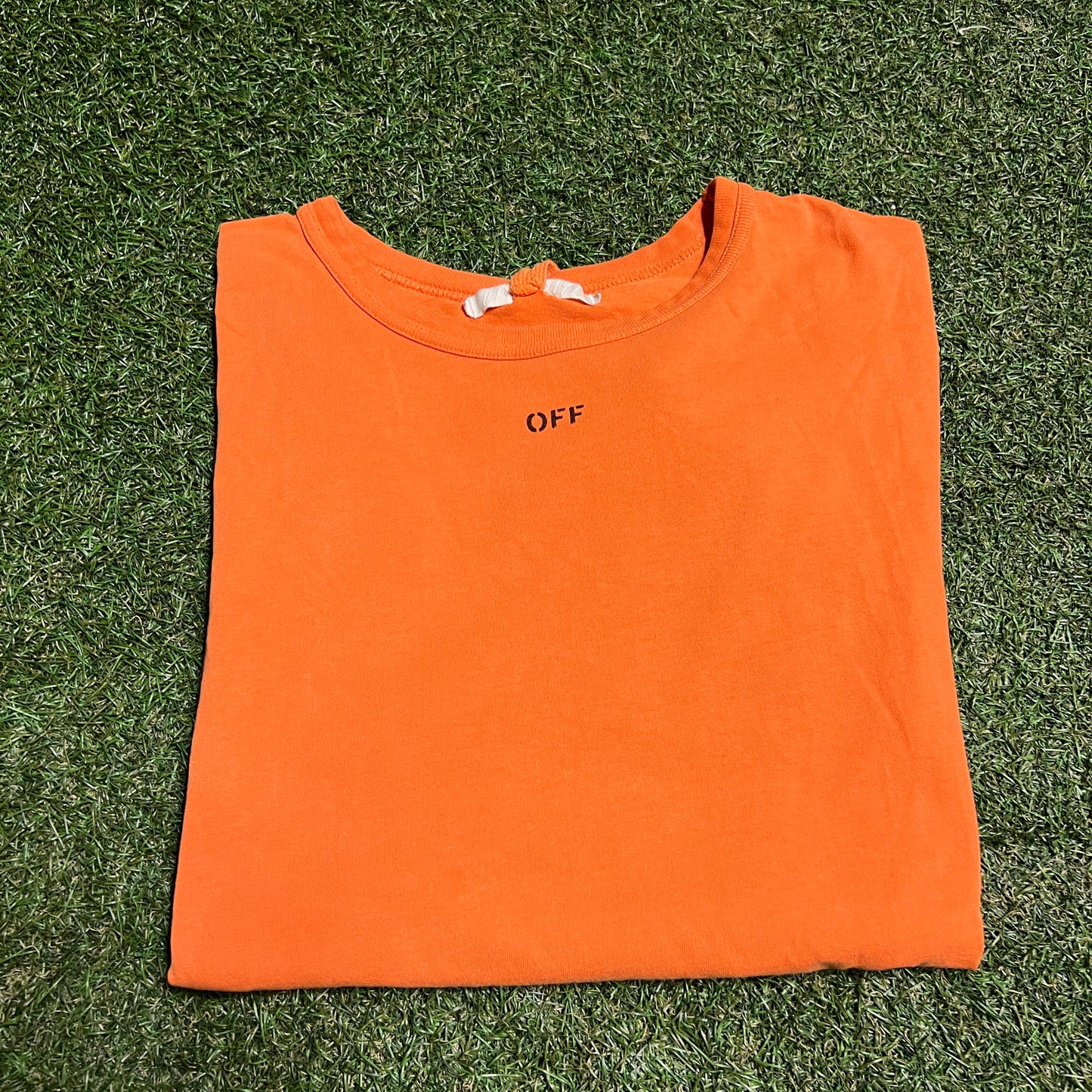 Vlone Off White Orange Longsleeve Tee Size XL USED x13774