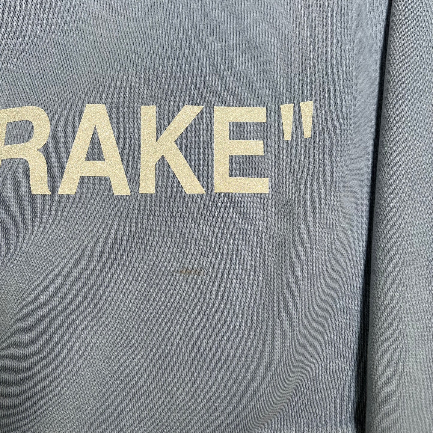 Drake Related "Abloh Engineering" Blue Hoodie Size Medium USED x14308