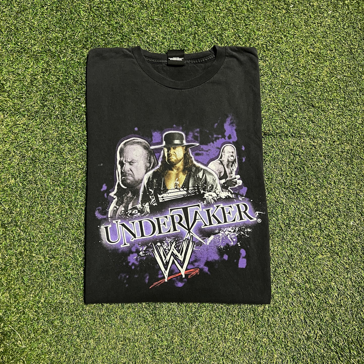 2007 WWE Undertaker Tripple Graphic Black Tee Size XL USED v16179