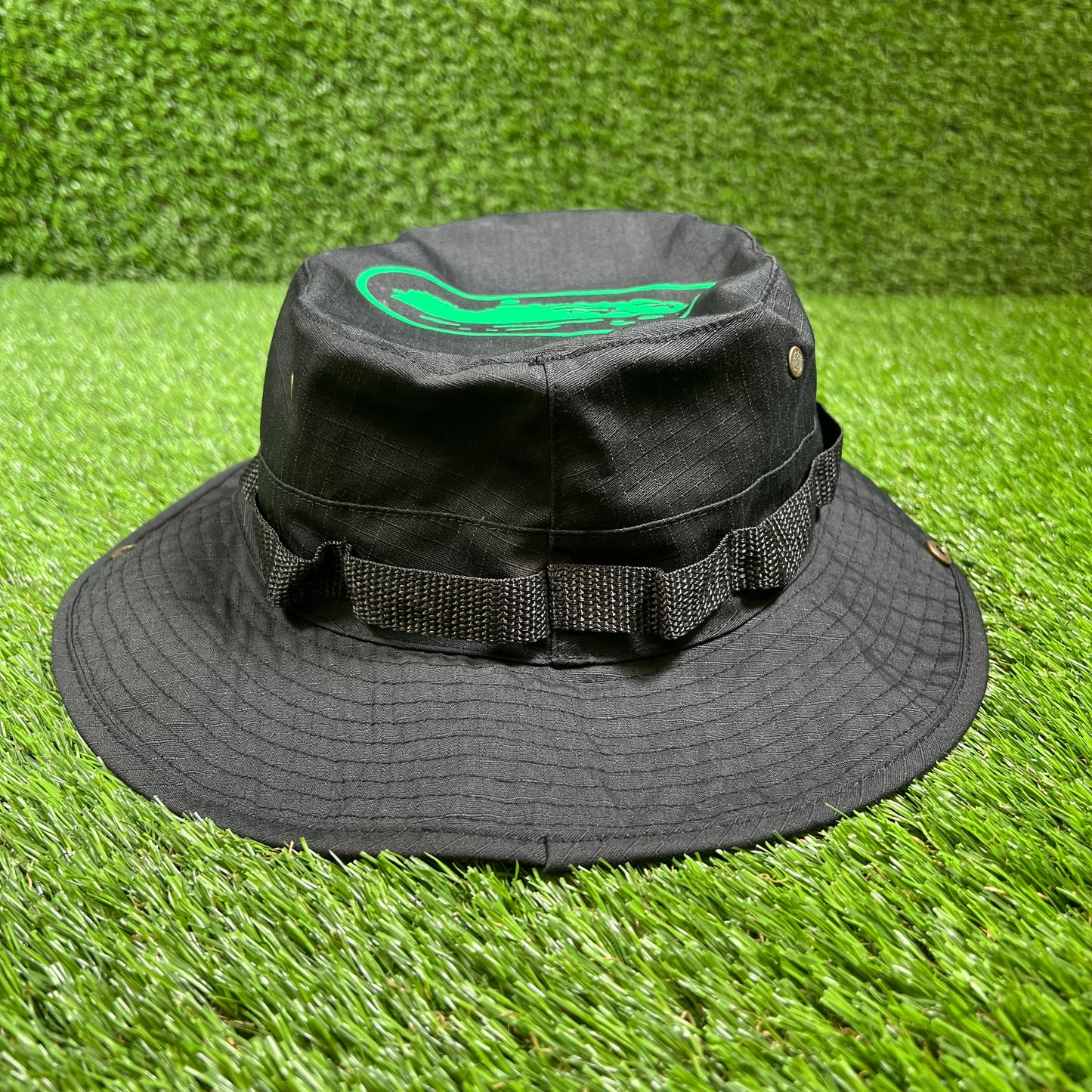 Corteiz Guerillaz Bucket Hat Black One Size USED X13798