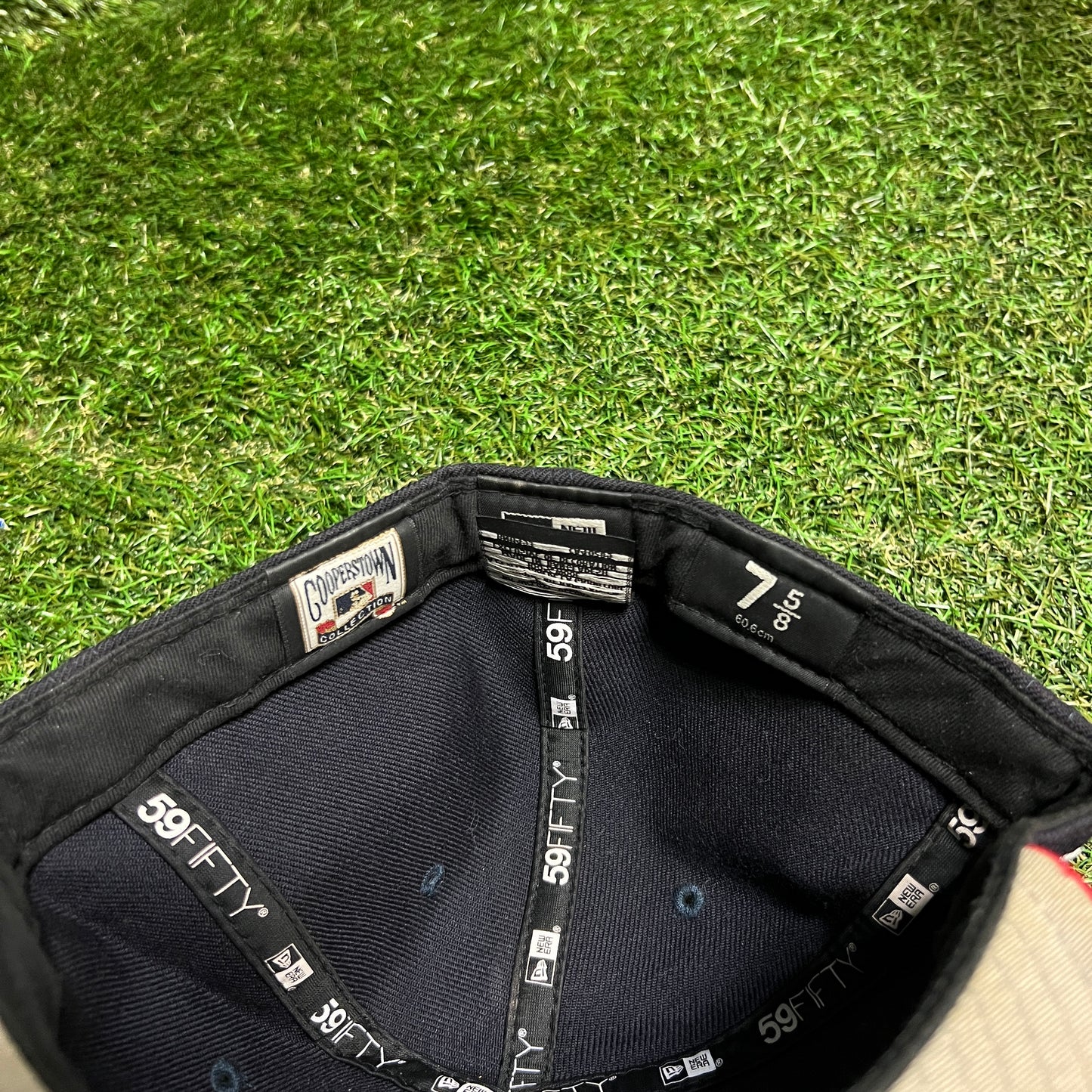 New Era Boston White Sox All Star Game '03 Patch Navy Hat Size 7 5/8 USED v16164