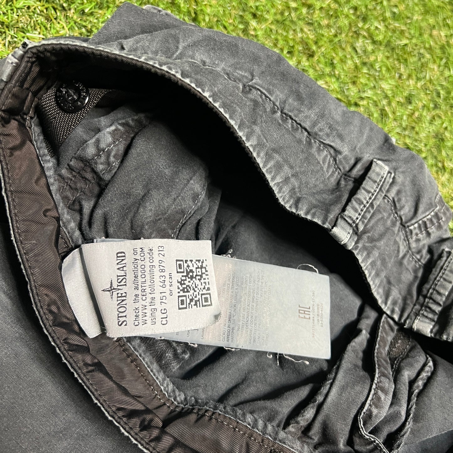 Stone Island Cargo Pants Black Size 30 USED X13299