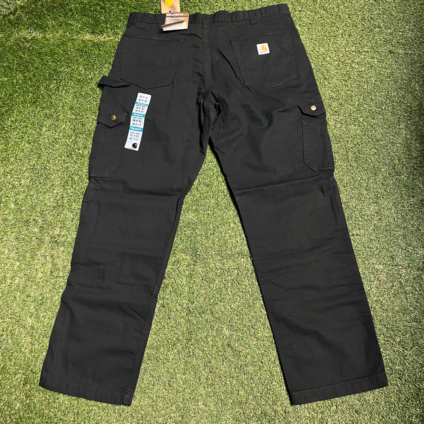 Carhartt Black Ripstop Utility Pants Size 38 NEW v16359