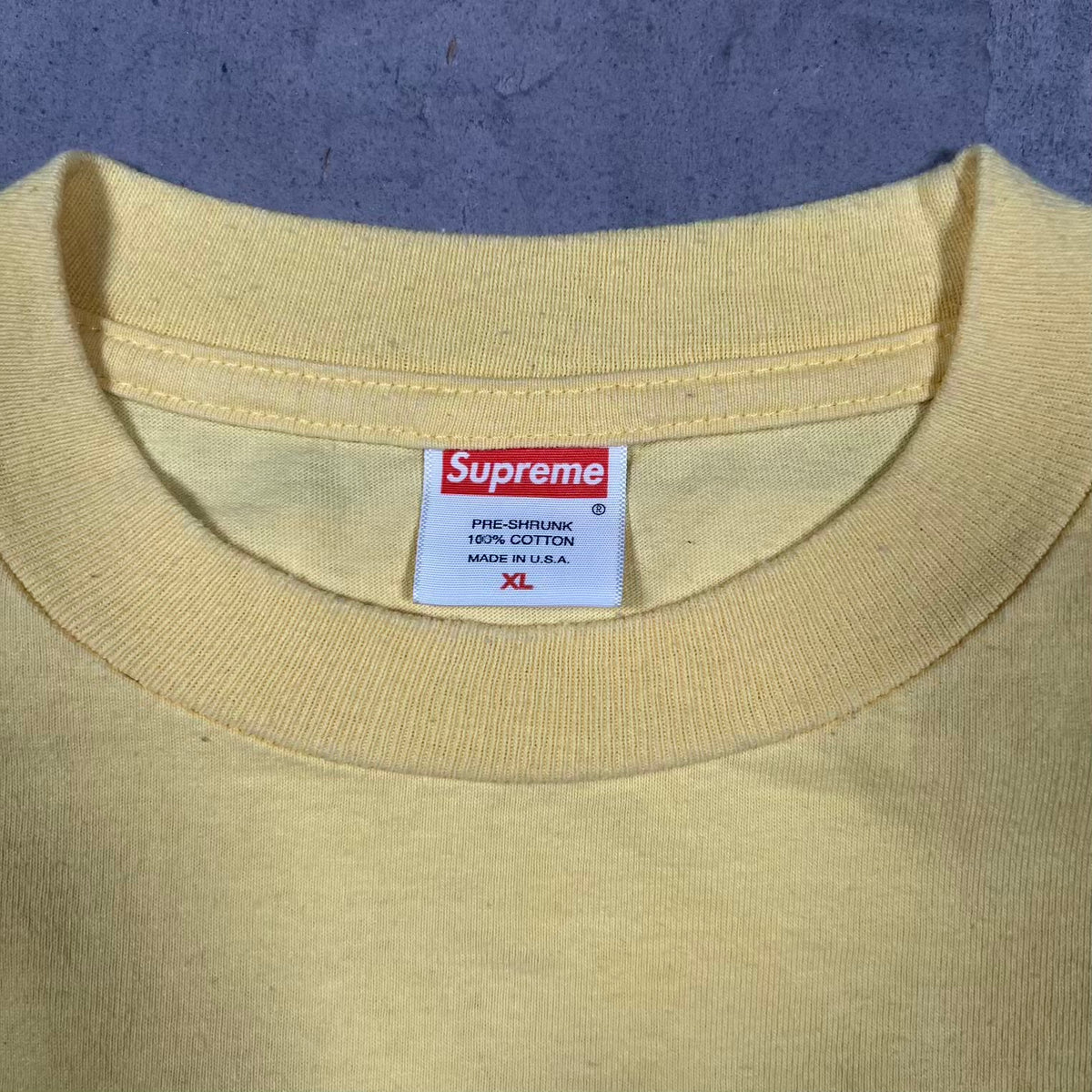 Supreme Okole Hula Yellow Tee (2005) Size XL USED x16723