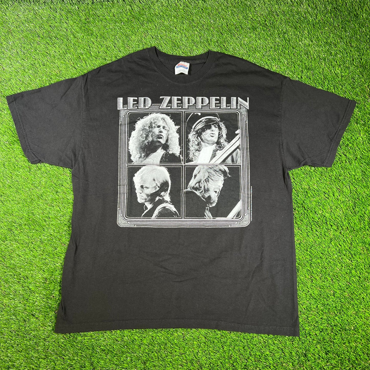 2006 Led Zeppelin 97' North American Tour Reprint Black Tee Size XL USED v16656