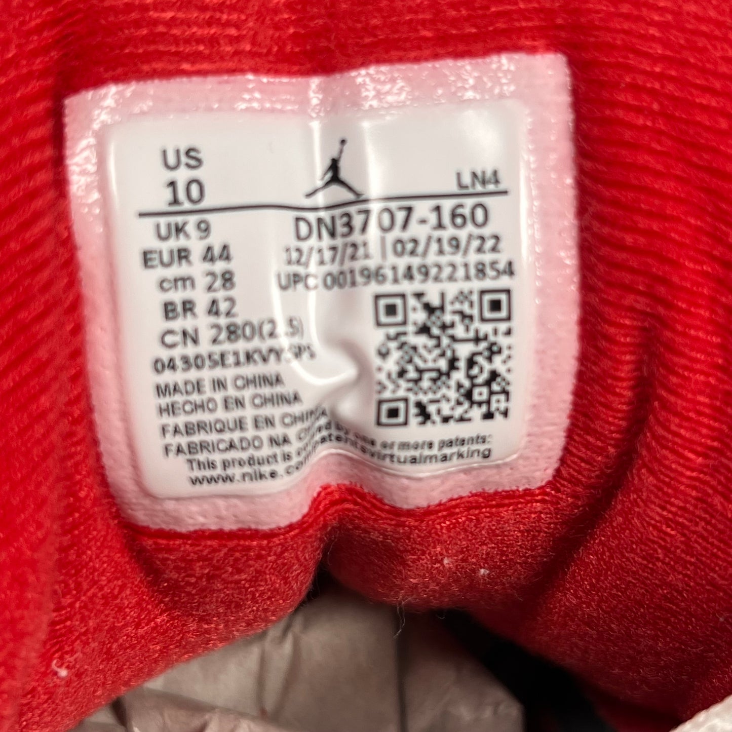 Jordan 3 Fire Red (2022) Size 10 USED s17447