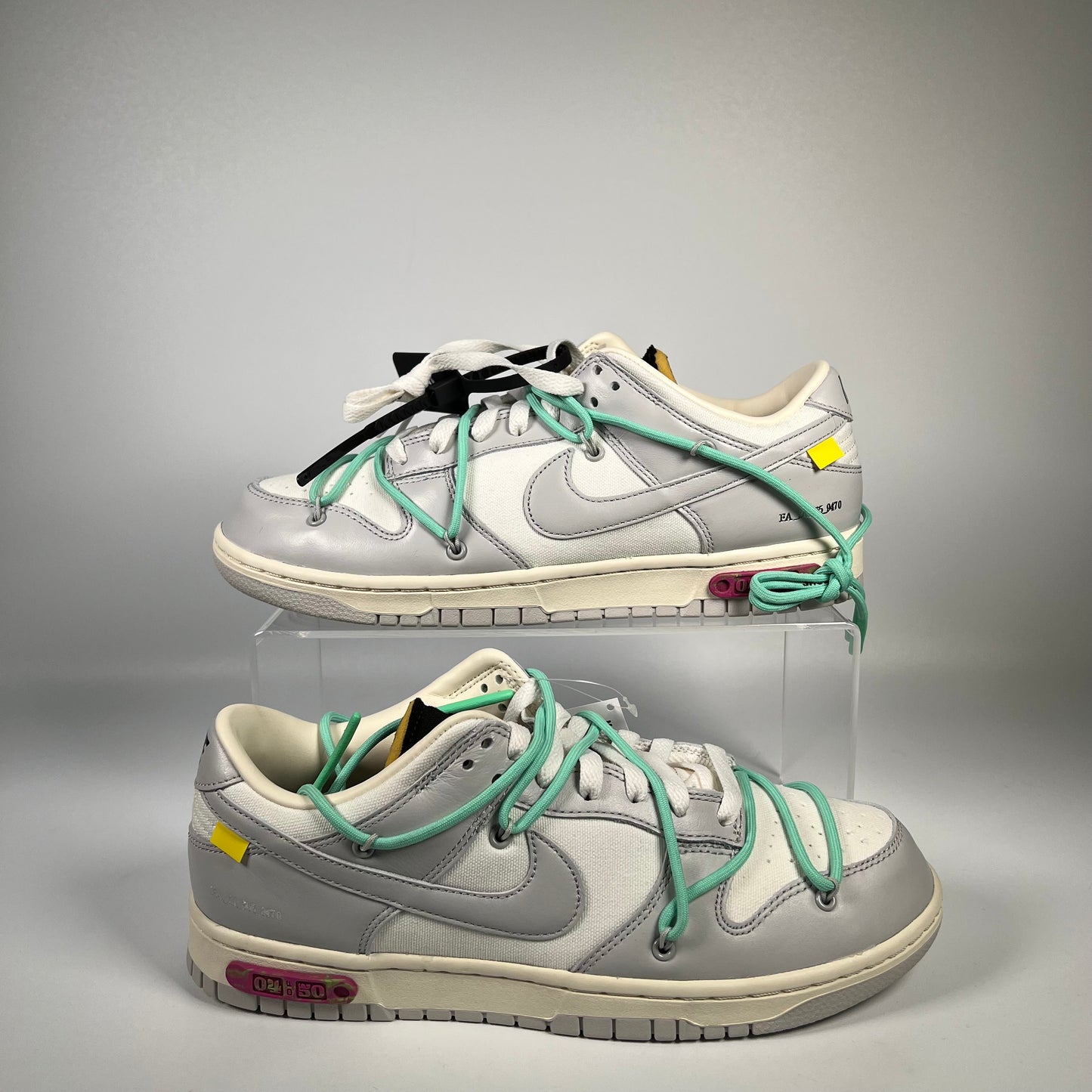 Nike Dunk Low Off White Lot 4 Grey (2021) Size 9.5 NEW s17998