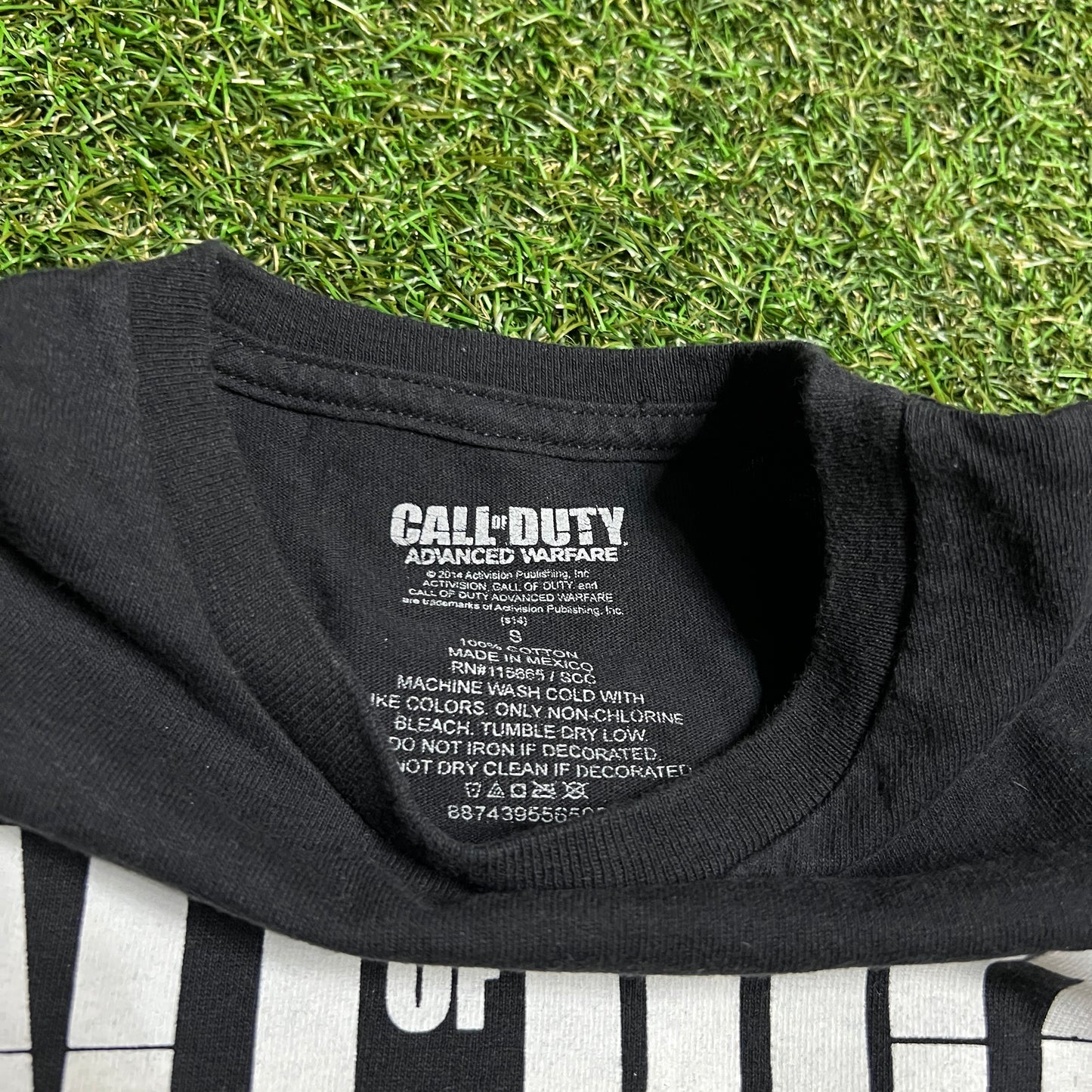 Call of Duty Advanced Warfare Black Tee Size Small USED v16424
