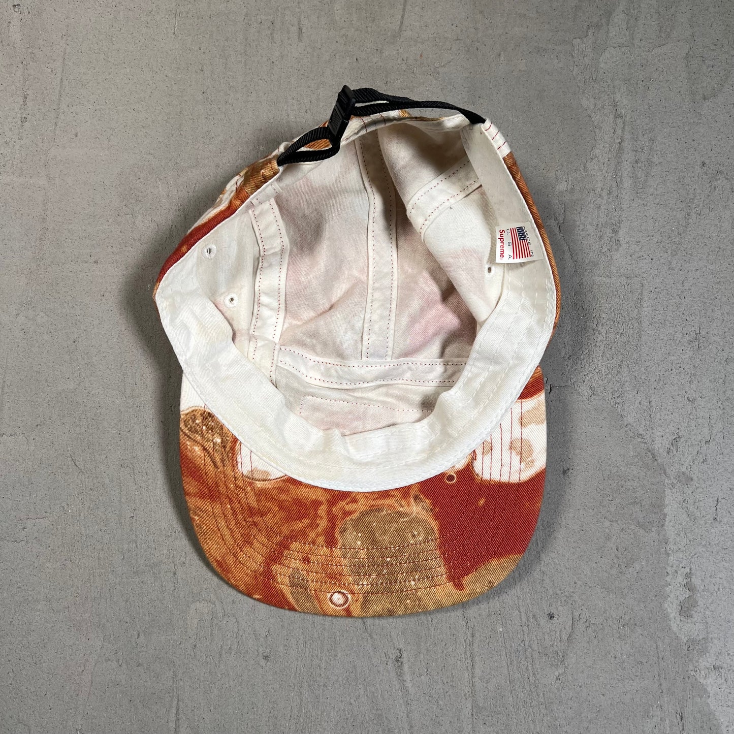 Supremem Blood and Semen White Camp Hat USED x17622