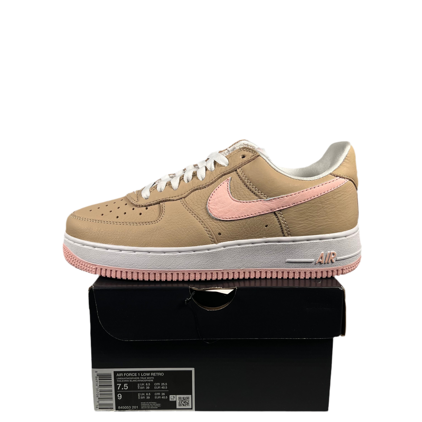 Nike Air Force 1 Linen (2023) Size 7.5 NEW s18709